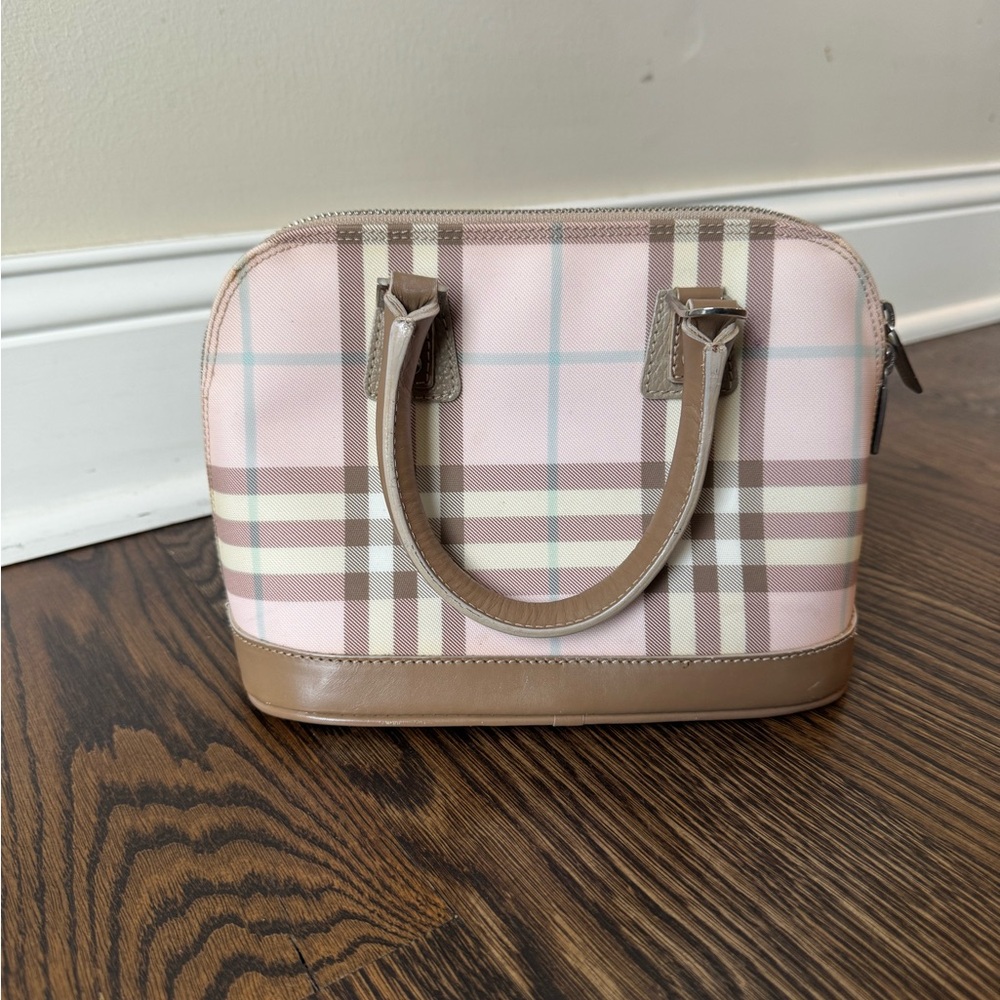 Burberry Pink and Brown Women's Handbag